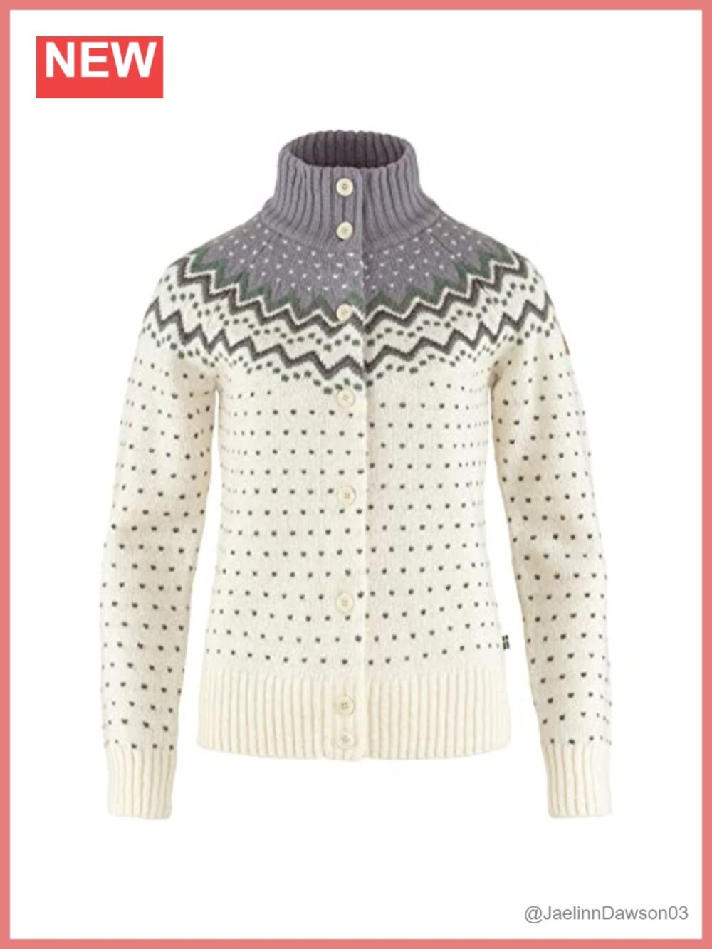 100% Wool Button Open Neck Loose Fit Long Sleeve Cardigan for Winter
